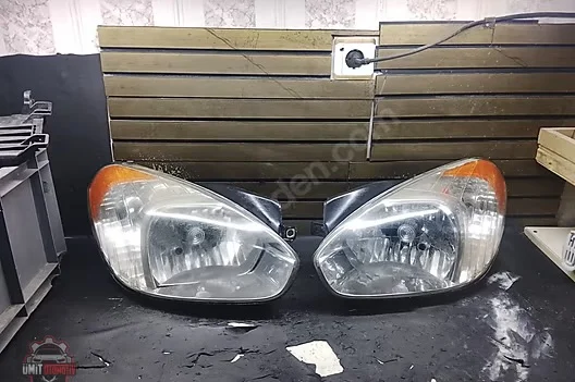 Hyundai Accent Sağ Sol Far Çıkma Orijinal