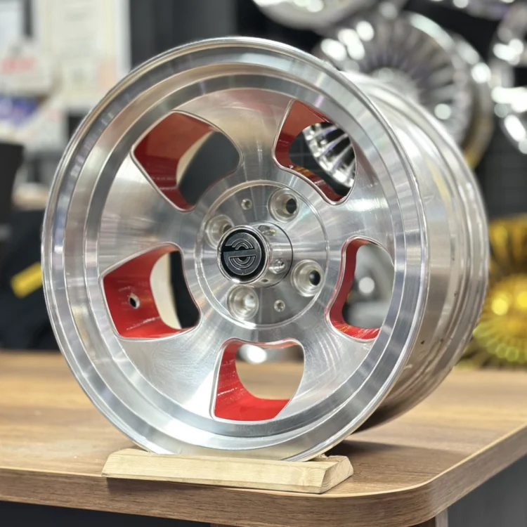 Expeto 13″ 6.5J 4×98 Et-10 60.1 Kırmızı Polisajlı Frezeli Jant Takımı