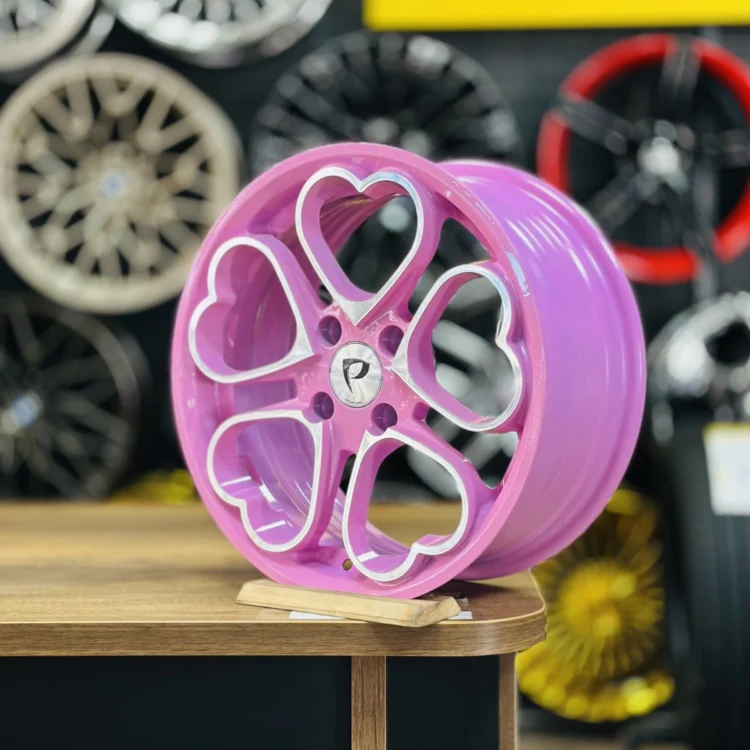 Powcan 15″ 6.5J 4×100 ET35 73.1 Pembe Polisajlı Jant Takımı