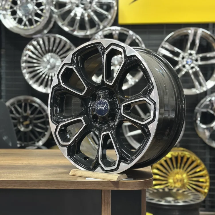 Powcan 17″ 7J 4×108 ET37.5 63.4 Siyah Polisajlı Jant Takımı