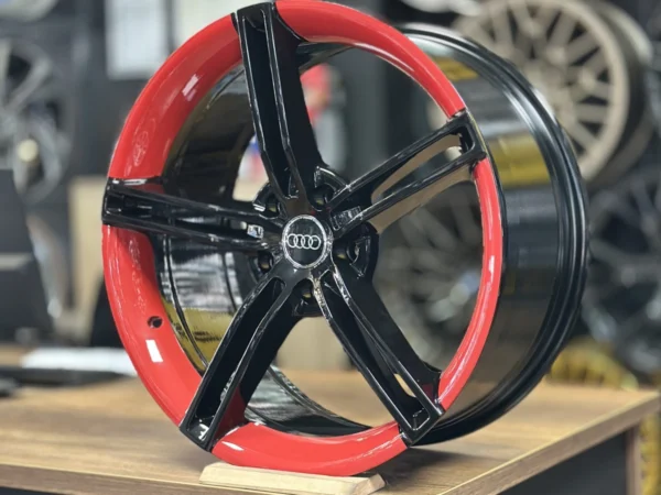 Powcan 19″ 8.5J 5×112 ET35 66.5 Siyah Kırmızı Jant Takımı